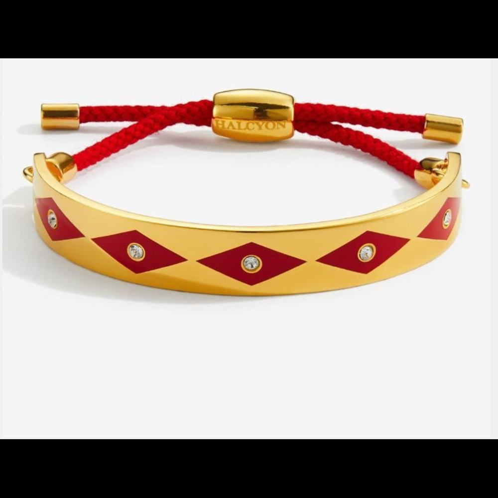 NWT 🎁Halcyon Days Red/Goldtone/Sparkle Bracelet🎈 - Picture 1 of 6